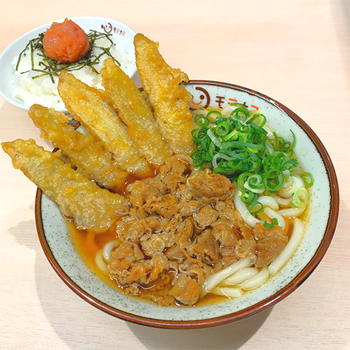 肉ごぼう天うどん