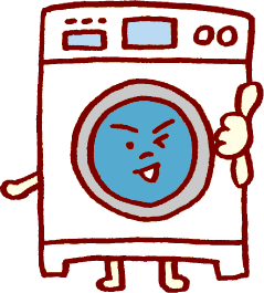 ドラム式洗濯機のキャラクター