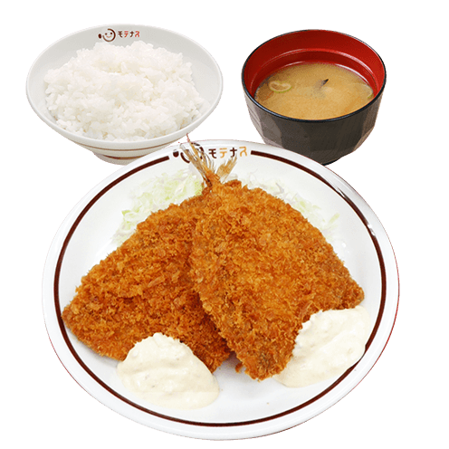 アジフライ定食